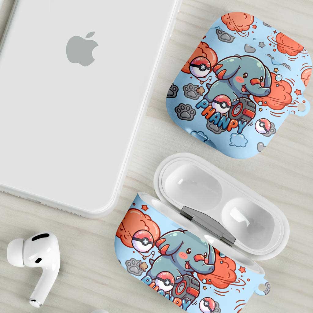 Phanpy AirPods Case Playful Kawaii Cloud Burst Art