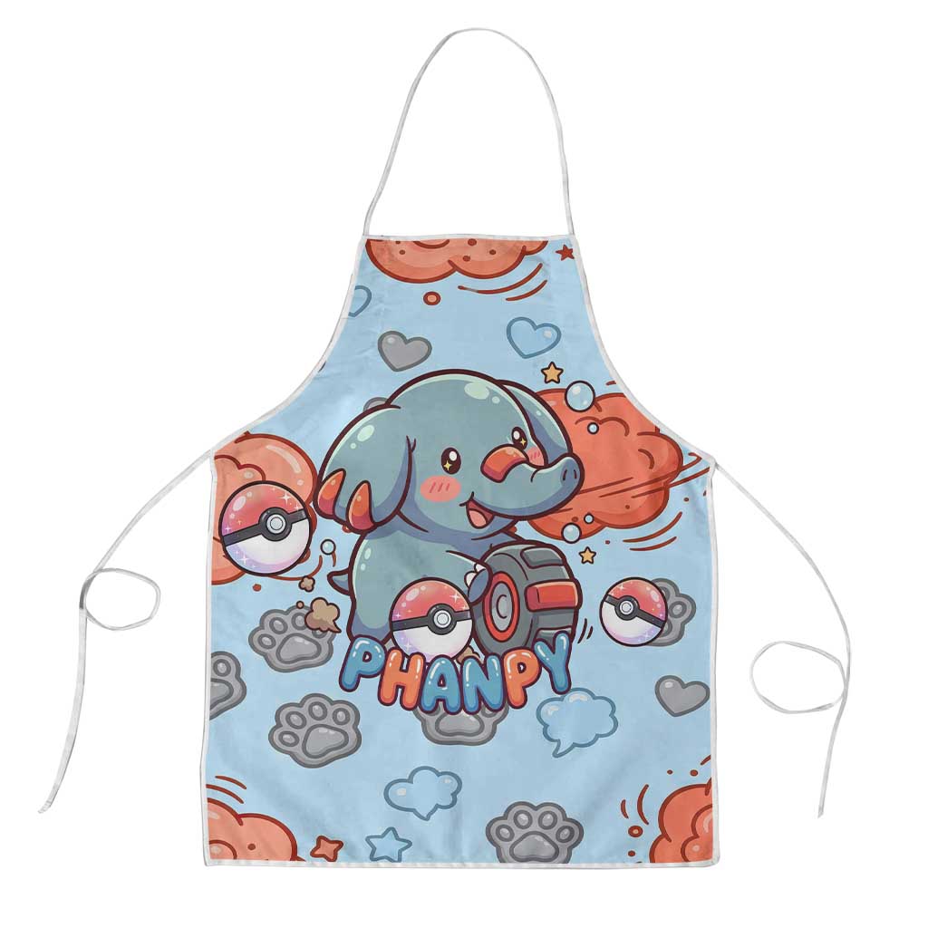 Phanpy Apron Playful Kawaii Cloud Burst Art