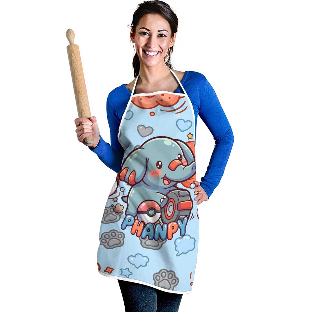 Phanpy Apron Playful Kawaii Cloud Burst Art