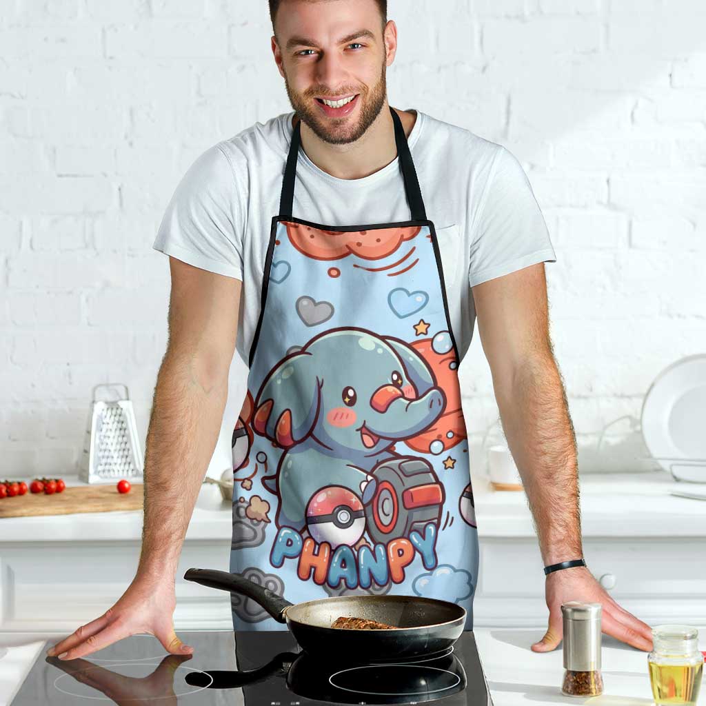 Phanpy Apron Playful Kawaii Cloud Burst Art