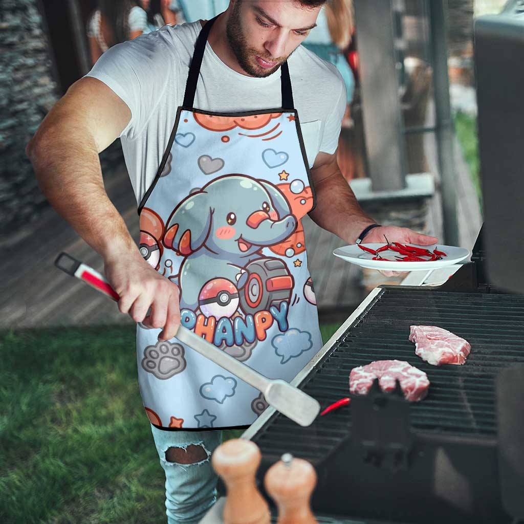 Phanpy Apron Playful Kawaii Cloud Burst Art