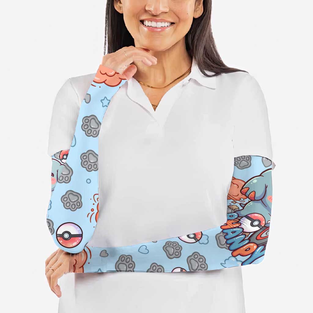 Phanpy Arm Sleeves Playful Kawaii Cloud Burst Art