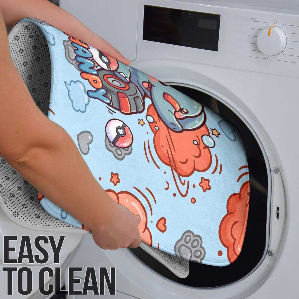 Phanpy Bathroom Set Playful Kawaii Cloud Burst Art