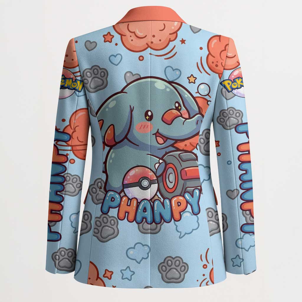 Phanpy Blazer Playful Kawaii Cloud Burst Art