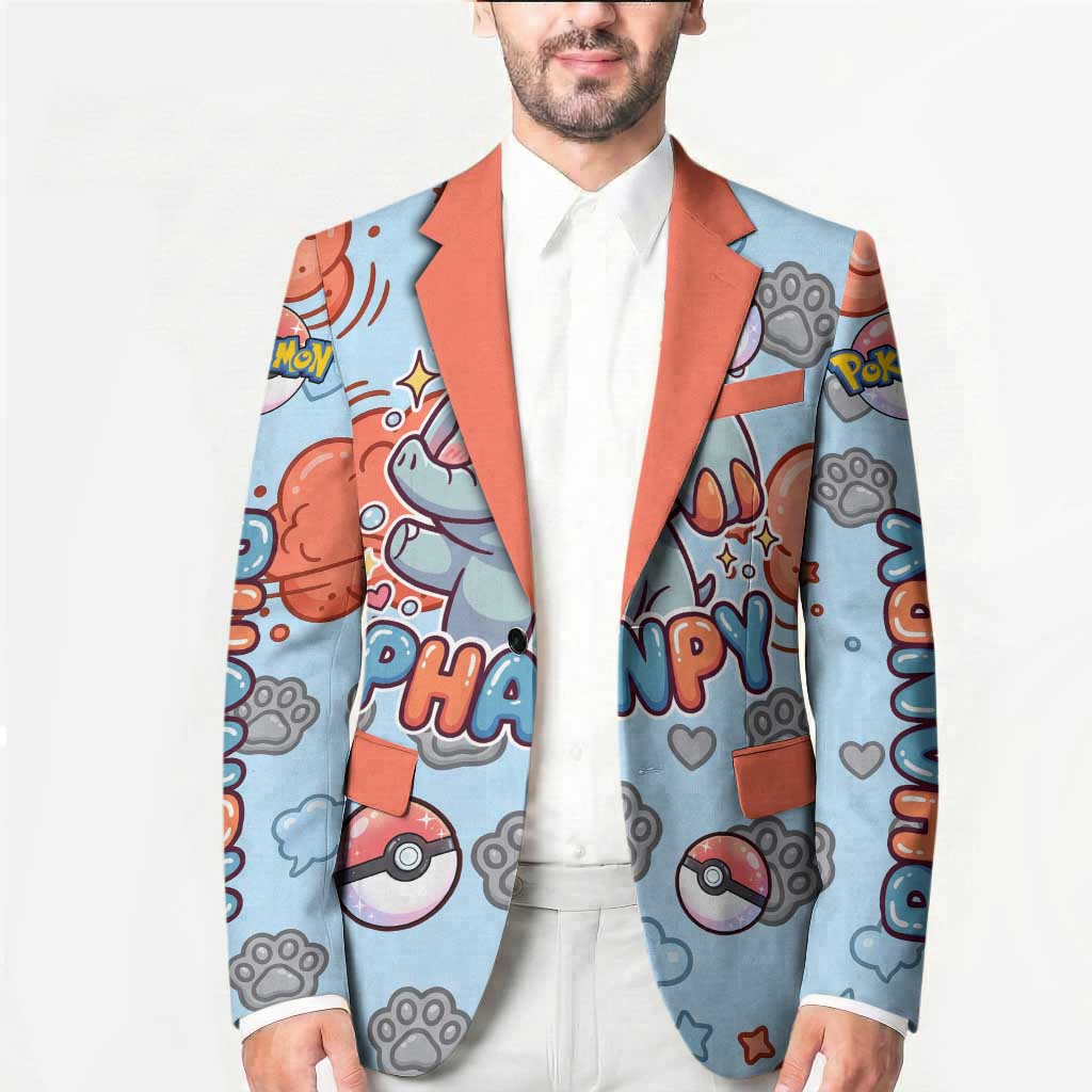 Phanpy Blazer Playful Kawaii Cloud Burst Art