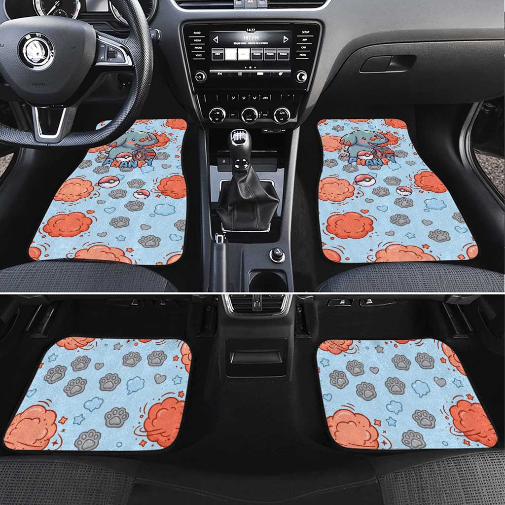 Phanpy Car Mats Playful Kawaii Cloud Burst Art