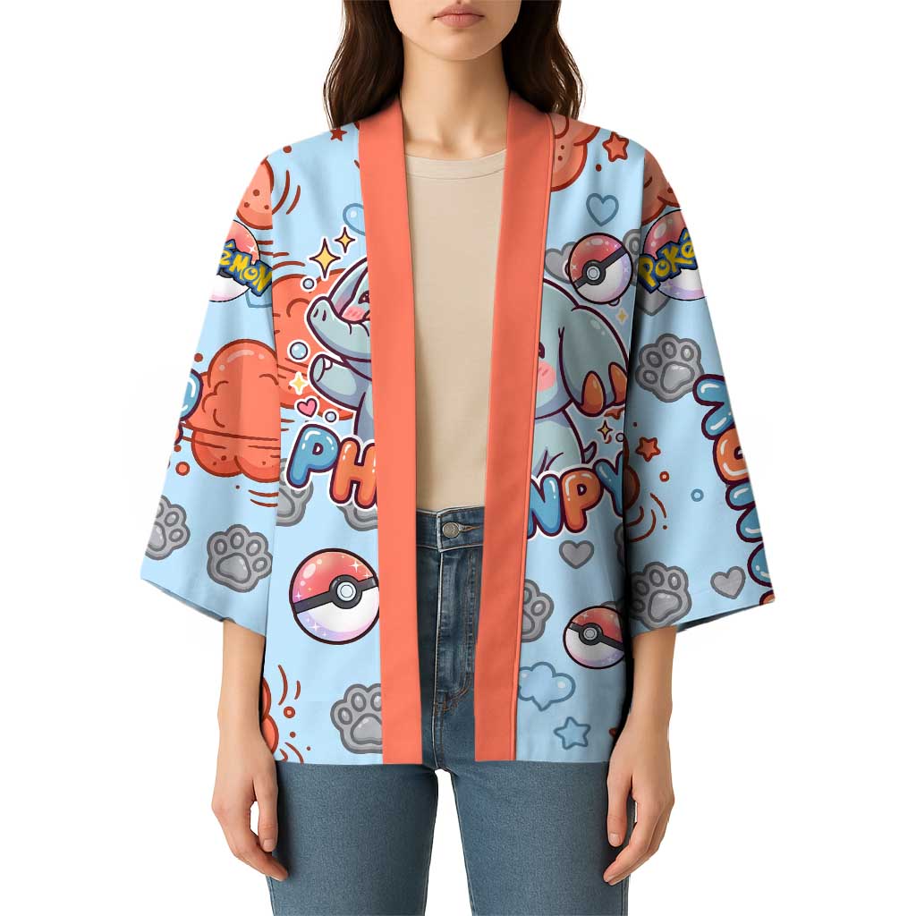 Phanpy Kimono Playful Kawaii Cloud Burst Art