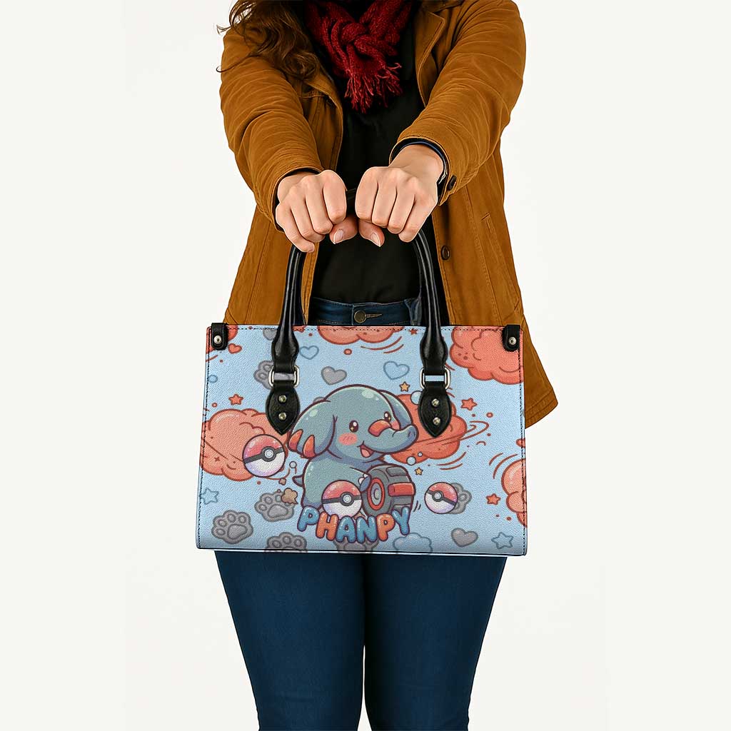 Phanpy Leather Bag Playful Kawaii Cloud Burst Art