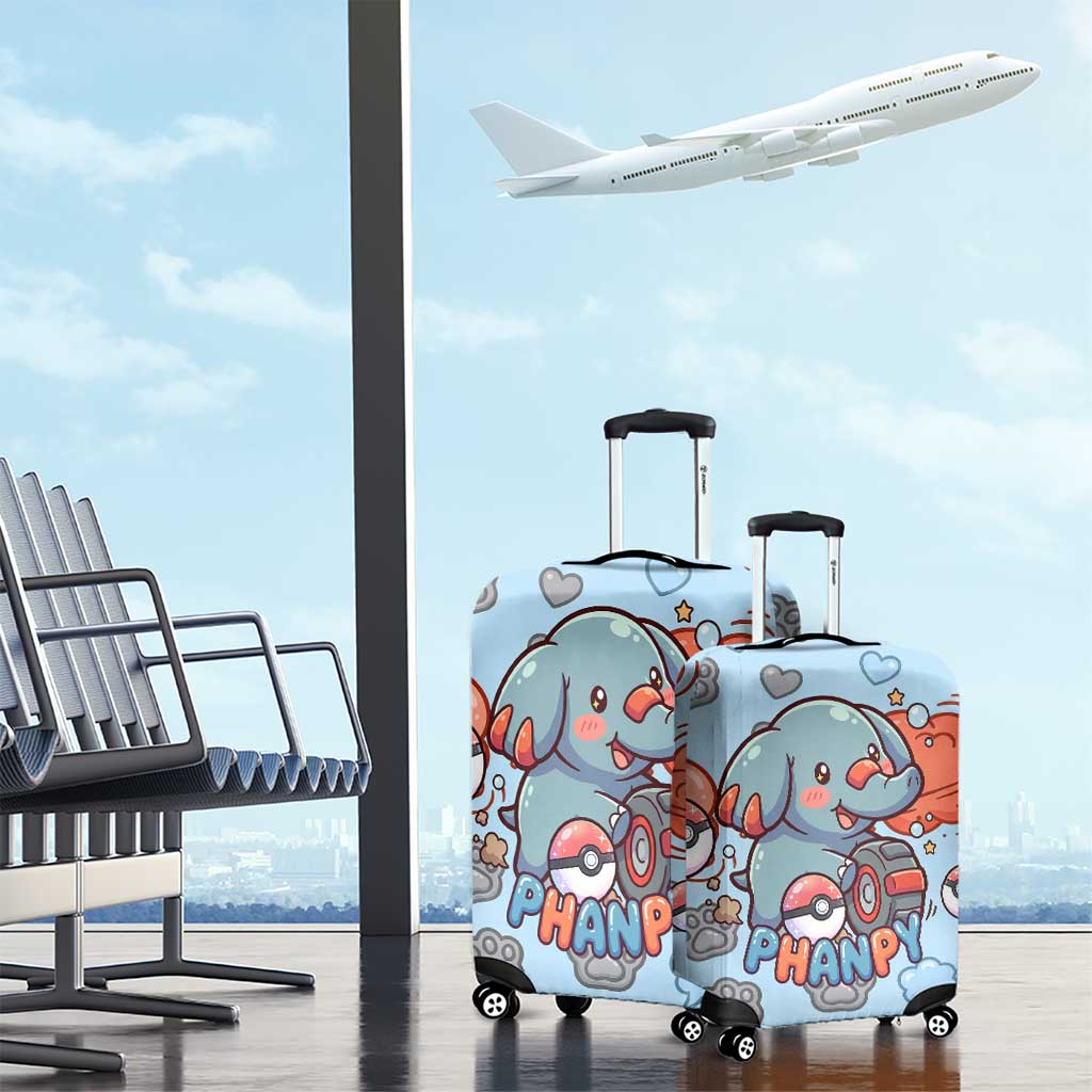 Phanpy Luggage Cover Playful Kawaii Cloud Burst Art