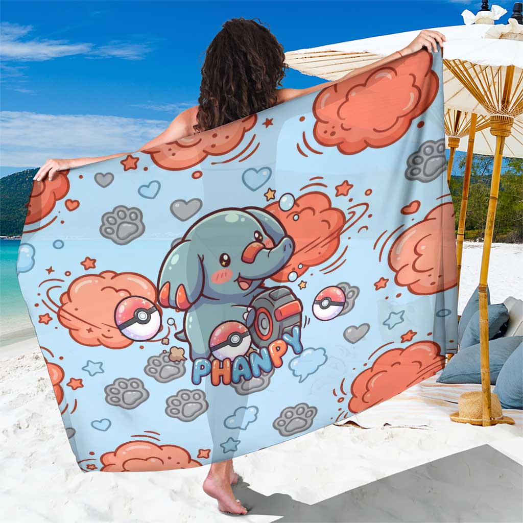 Phanpy Sarong Playful Kawaii Cloud Burst Art