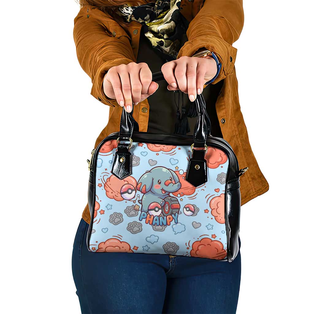 Phanpy Shoulder Handbag Playful Kawaii Cloud Burst Art