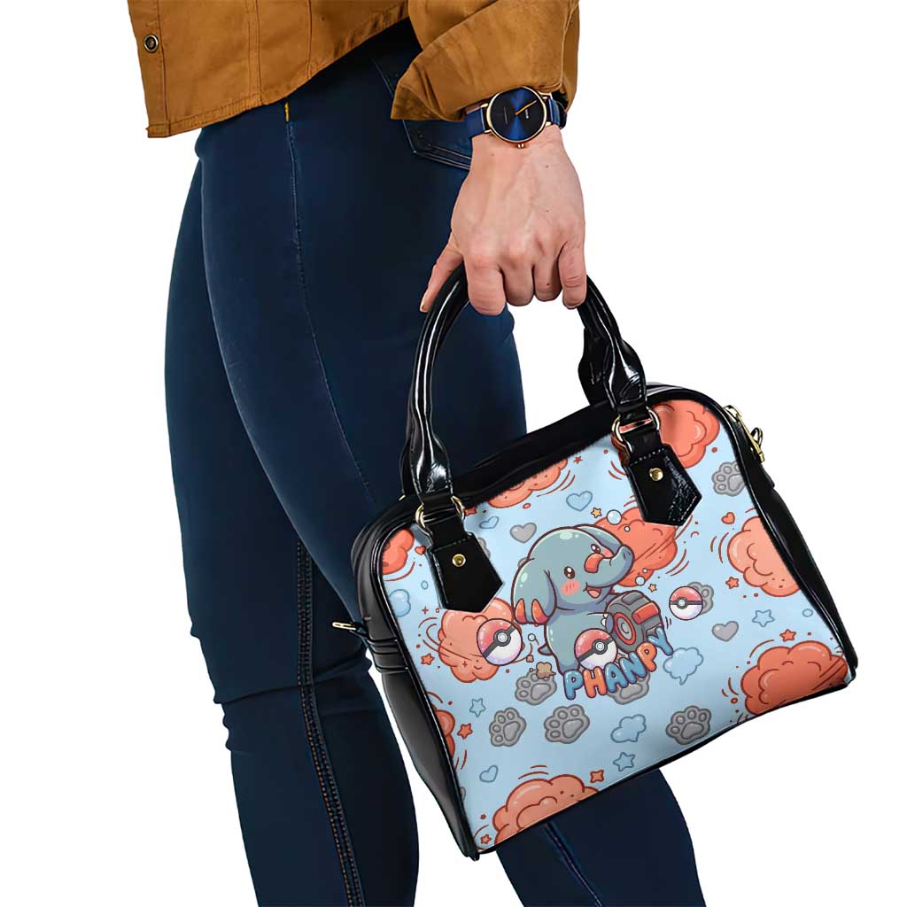 Phanpy Shoulder Handbag Playful Kawaii Cloud Burst Art