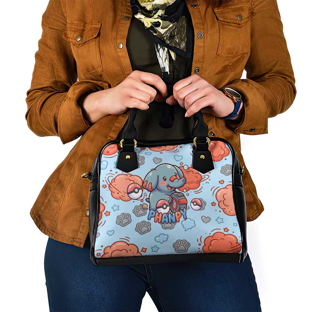 Phanpy Shoulder Handbag Playful Kawaii Cloud Burst Art