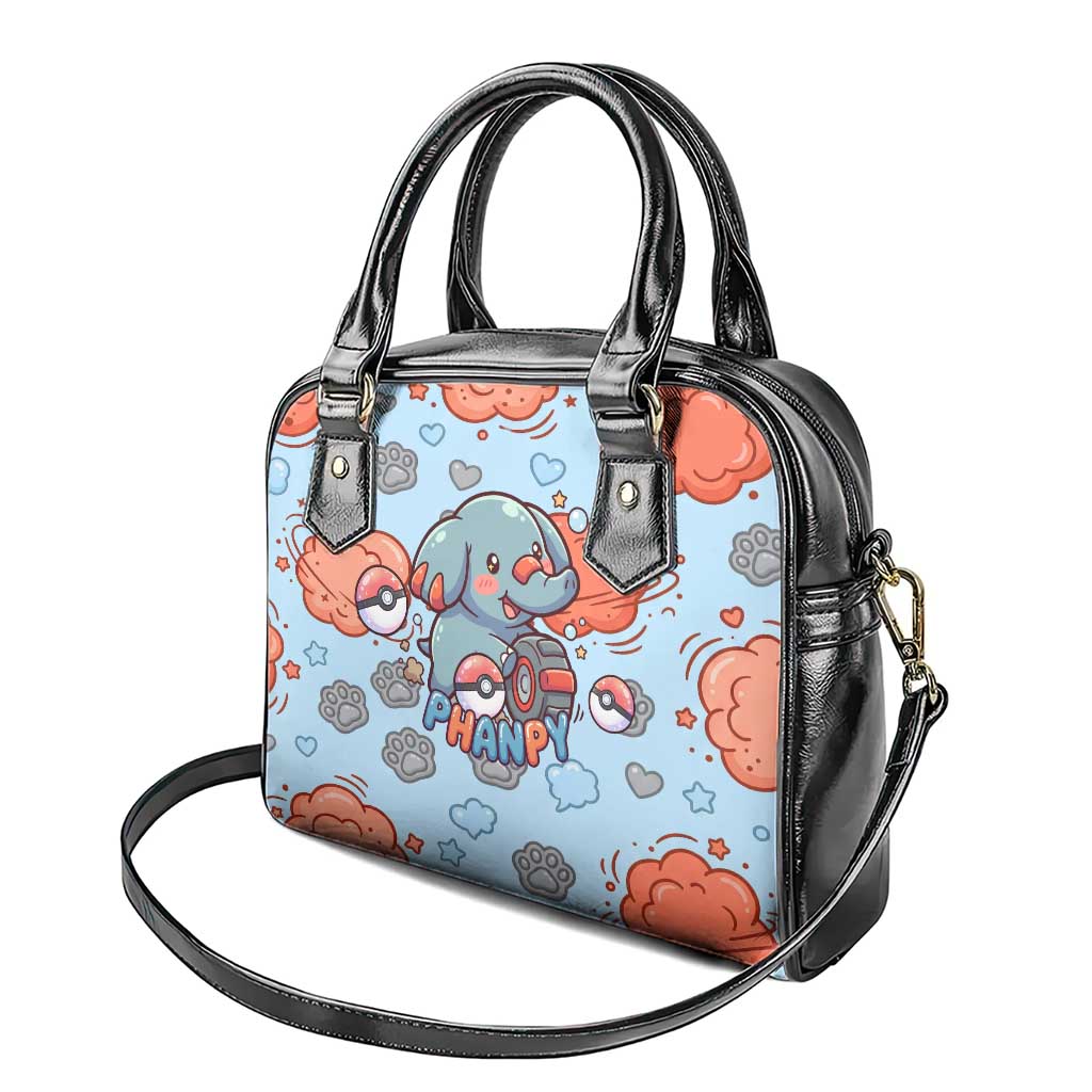 Phanpy Shoulder Handbag Playful Kawaii Cloud Burst Art