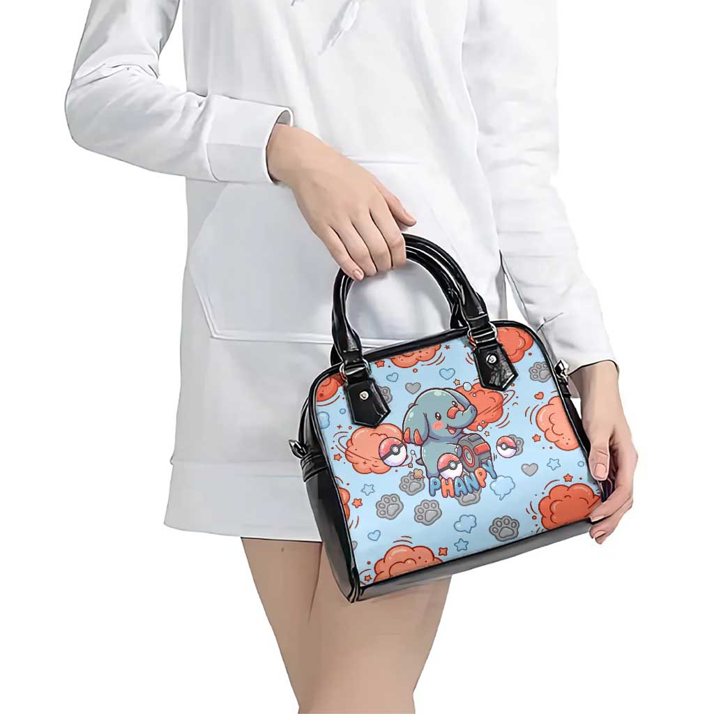 Phanpy Shoulder Handbag Playful Kawaii Cloud Burst Art