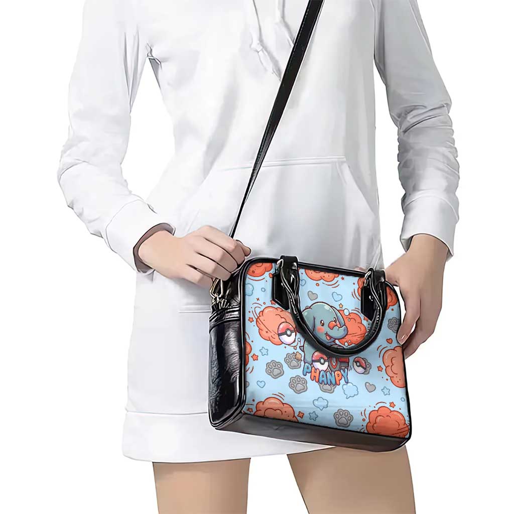 Phanpy Shoulder Handbag Playful Kawaii Cloud Burst Art