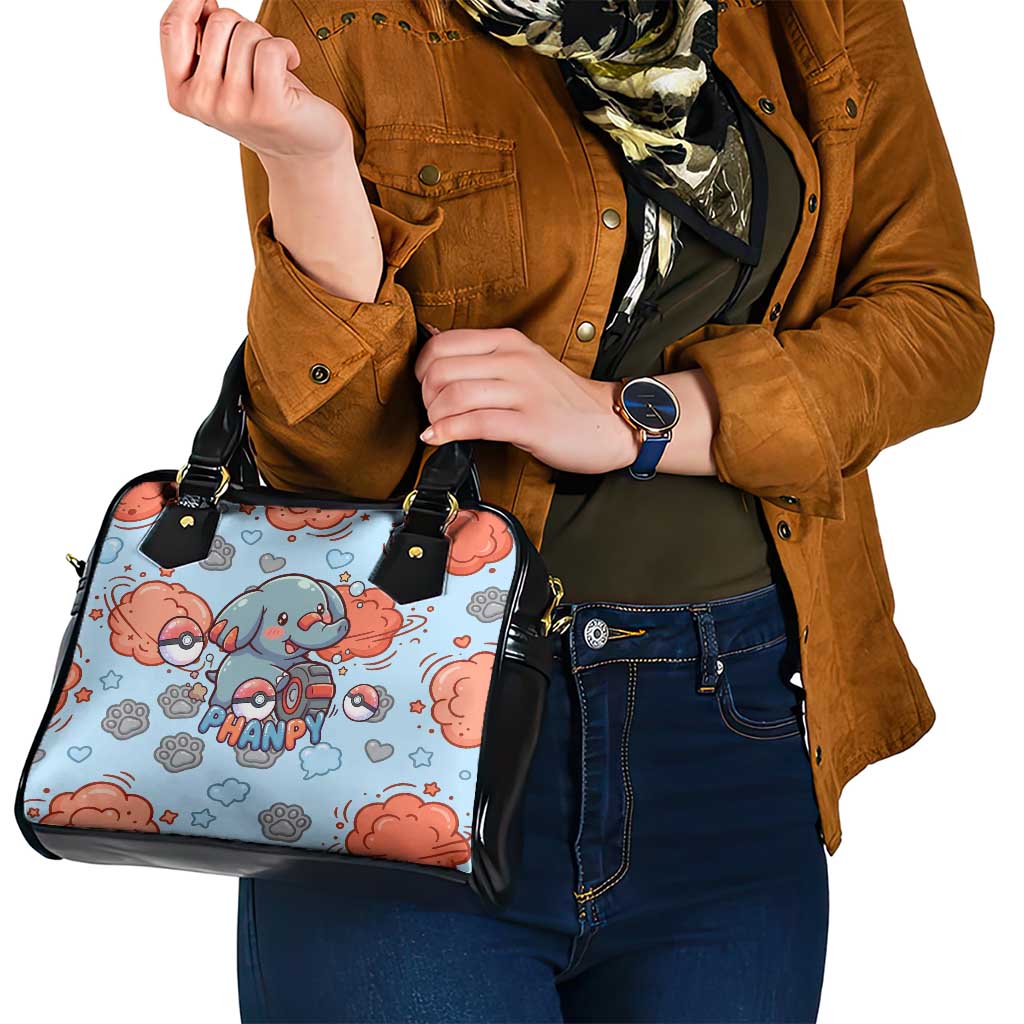 Phanpy Shoulder Handbag Playful Kawaii Cloud Burst Art