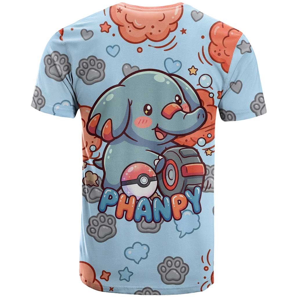 Phanpy T Shirt Playful Kawaii Cloud Burst Art