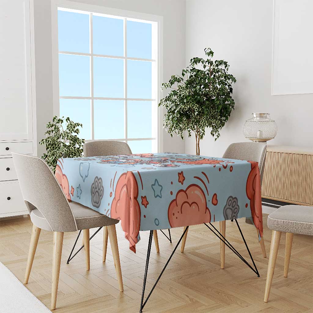 Phanpy Tablecloth Playful Kawaii Cloud Burst Art
