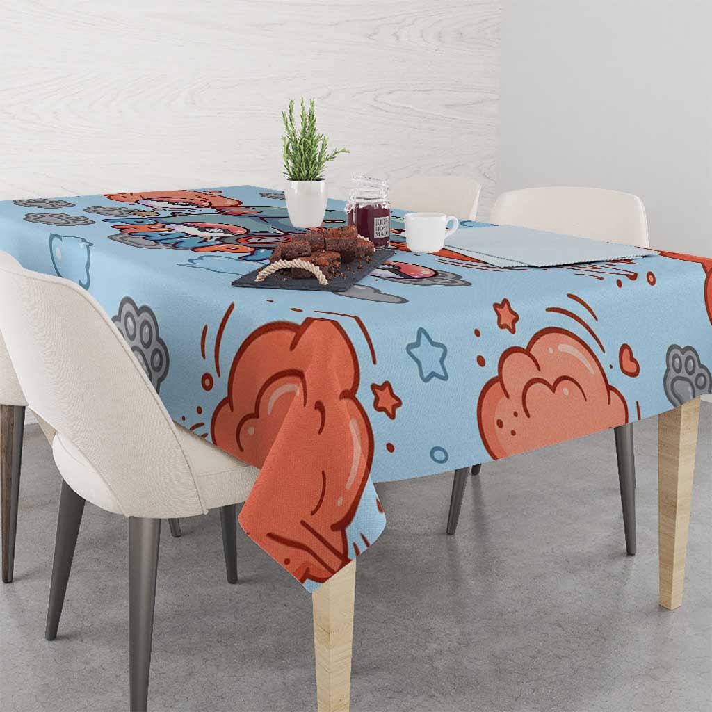 Phanpy Tablecloth Playful Kawaii Cloud Burst Art