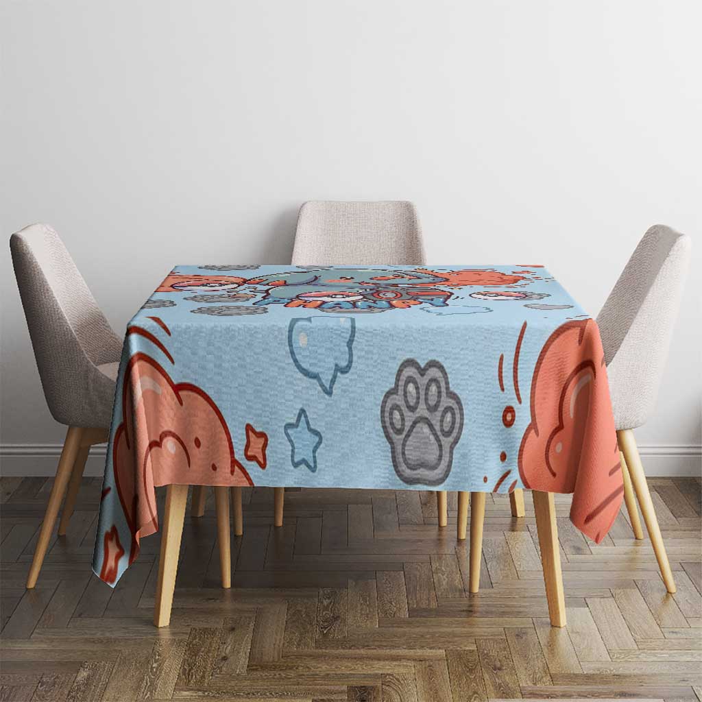 Phanpy Tablecloth Playful Kawaii Cloud Burst Art