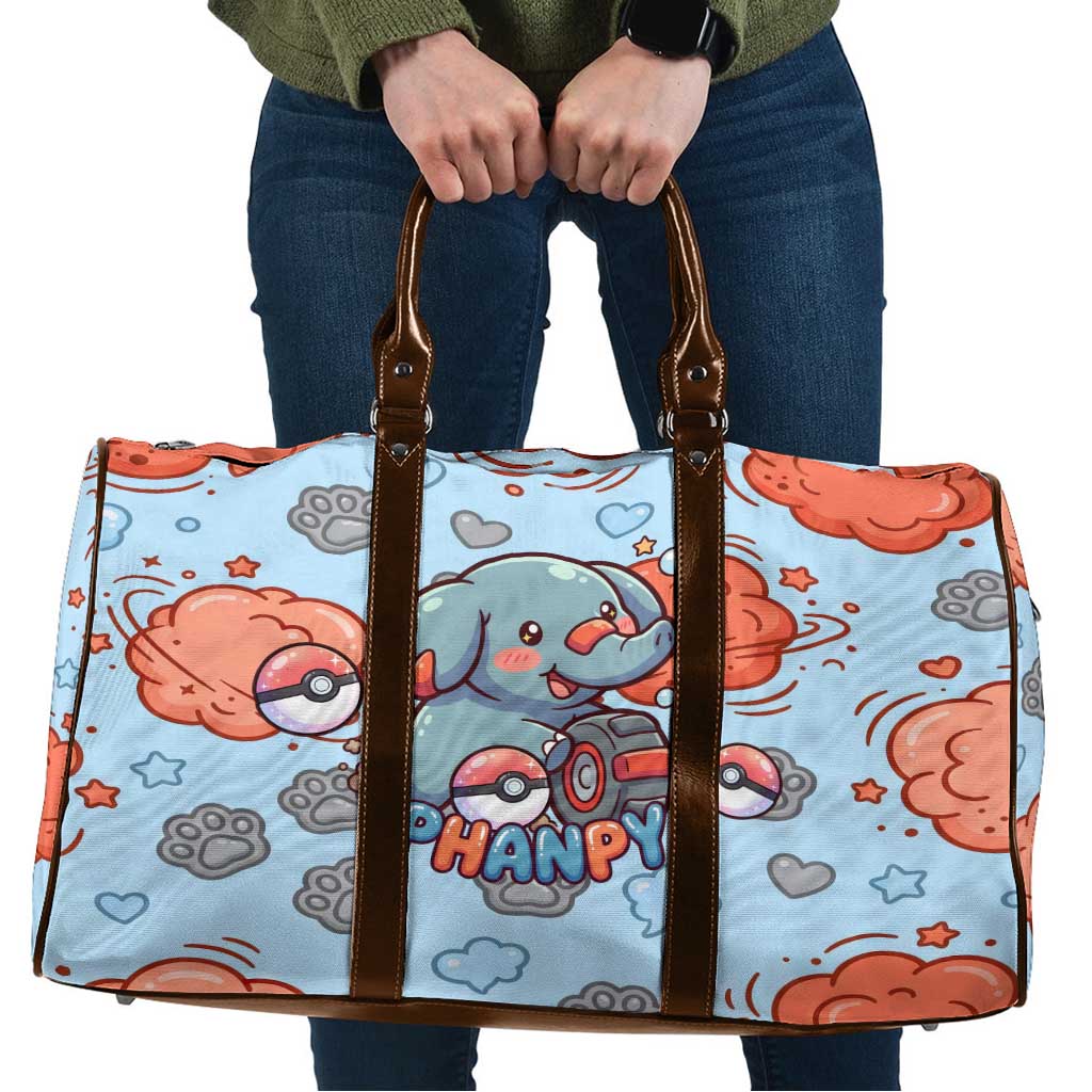 Phanpy Travel Bag Playful Kawaii Cloud Burst Art