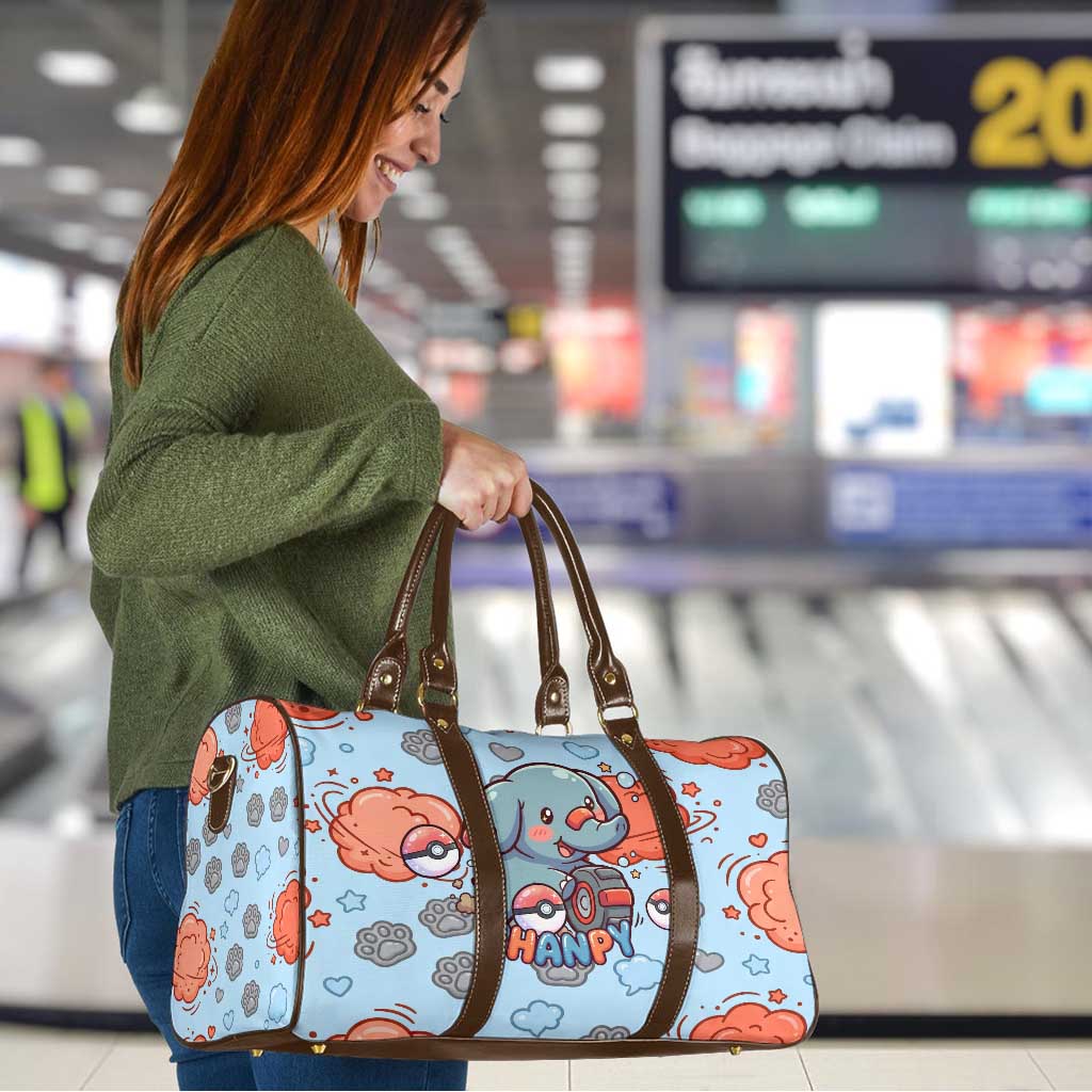 Phanpy Travel Bag Playful Kawaii Cloud Burst Art