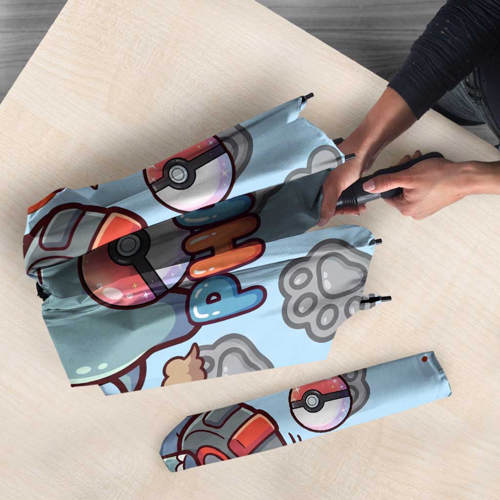 Phanpy Umbrella Playful Kawaii Cloud Burst Art