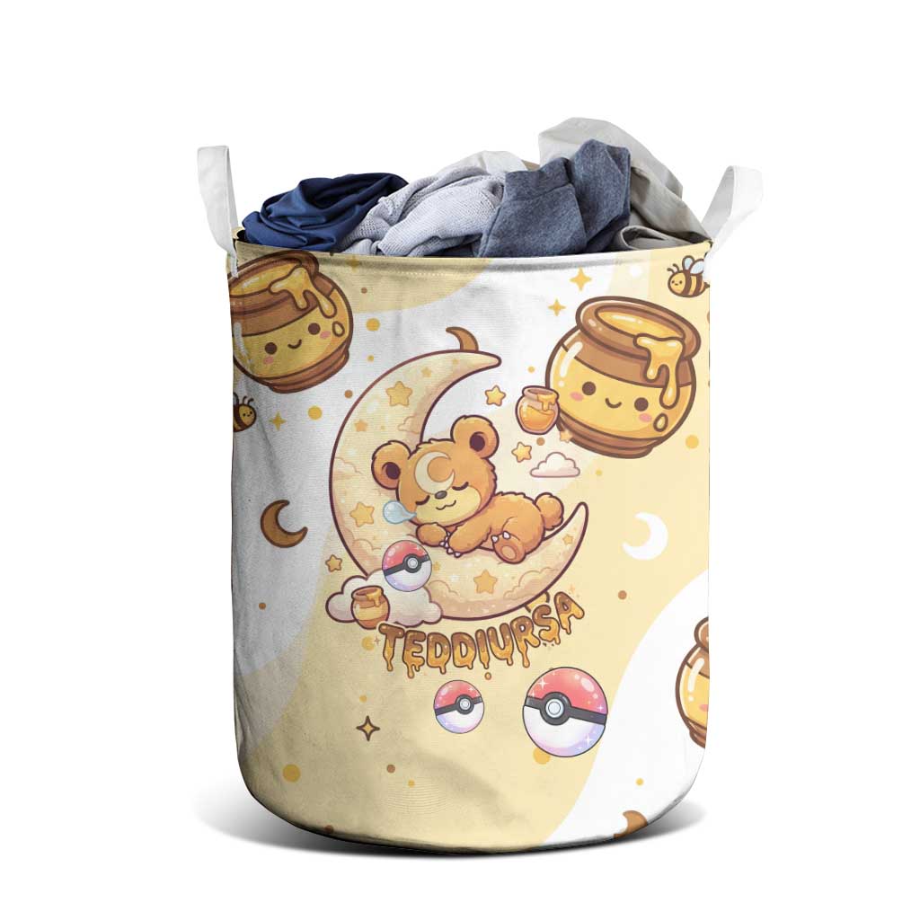 Teddiursa Laundry Basket Sweet Honey Moon Kawaii Art