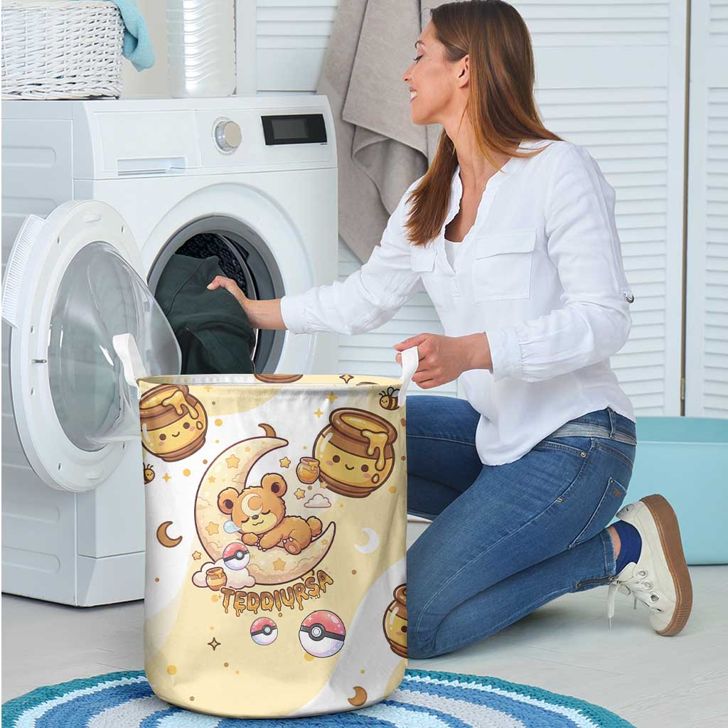 Teddiursa Laundry Basket Sweet Honey Moon Kawaii Art