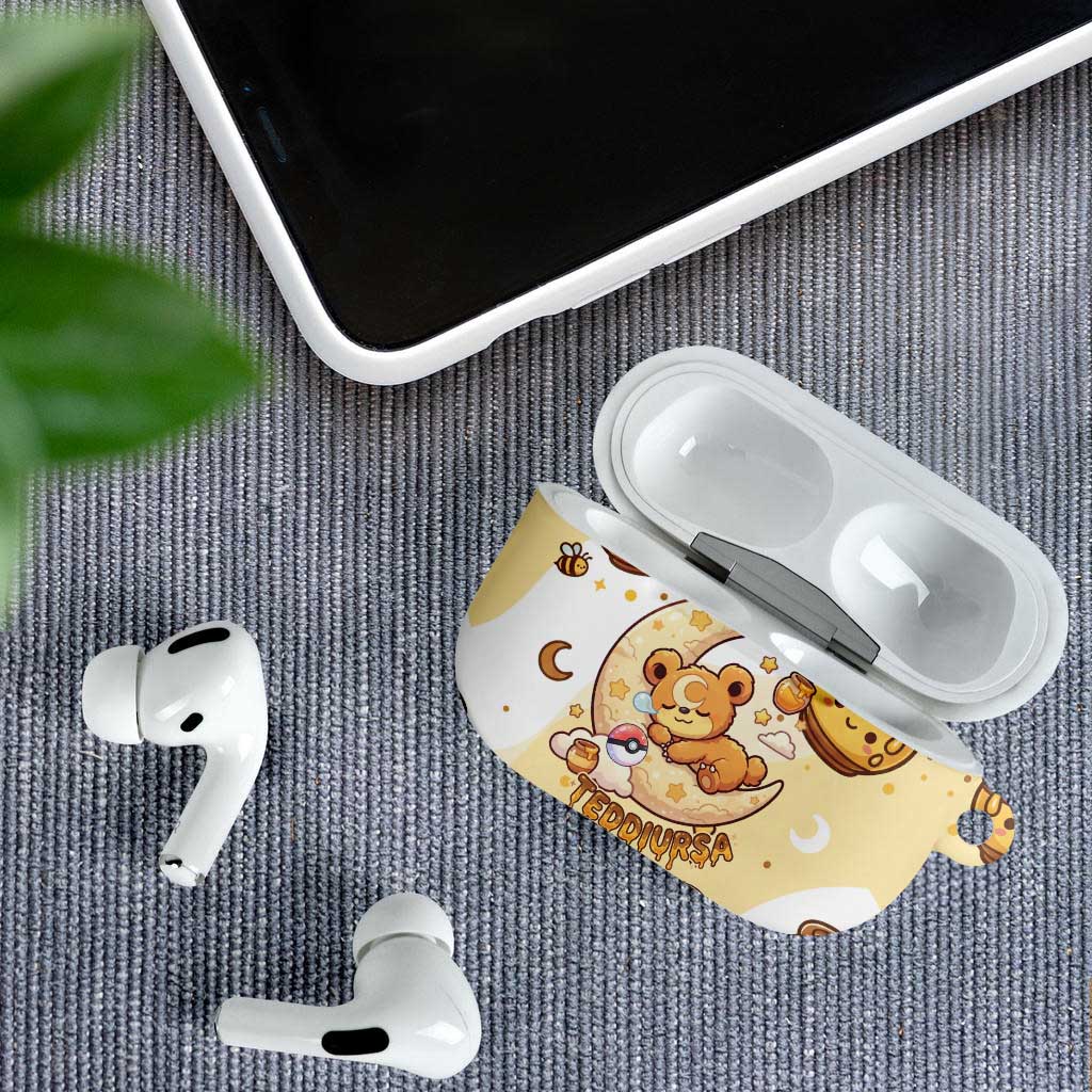 Teddiursa AirPods Case Sweet Honey Moon Kawaii Art