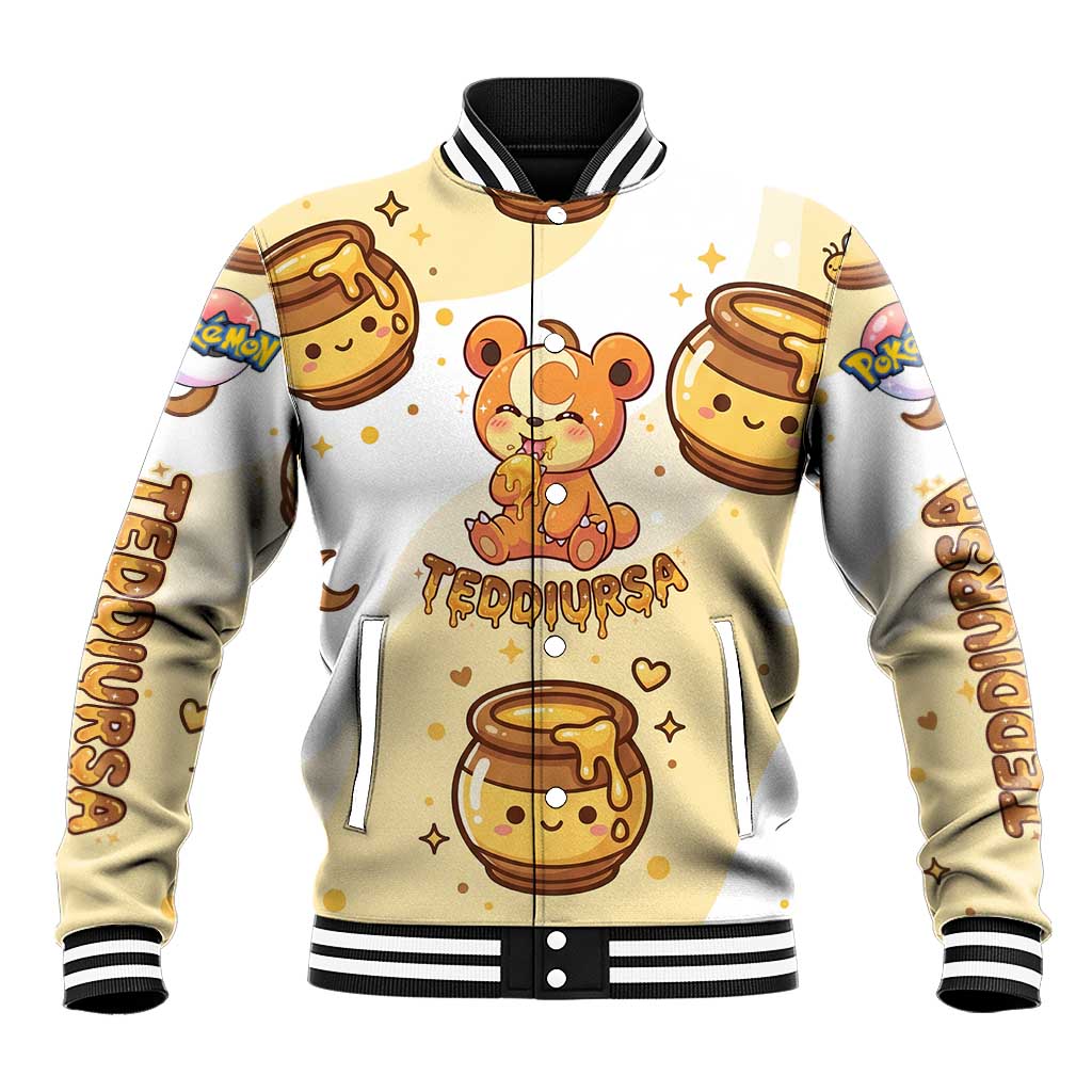 Teddiursa Baseball Jacket Sweet Honey Moon Kawaii Art