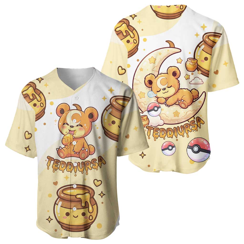 Teddiursa Baseball Jersey Sweet Honey Moon Kawaii Art