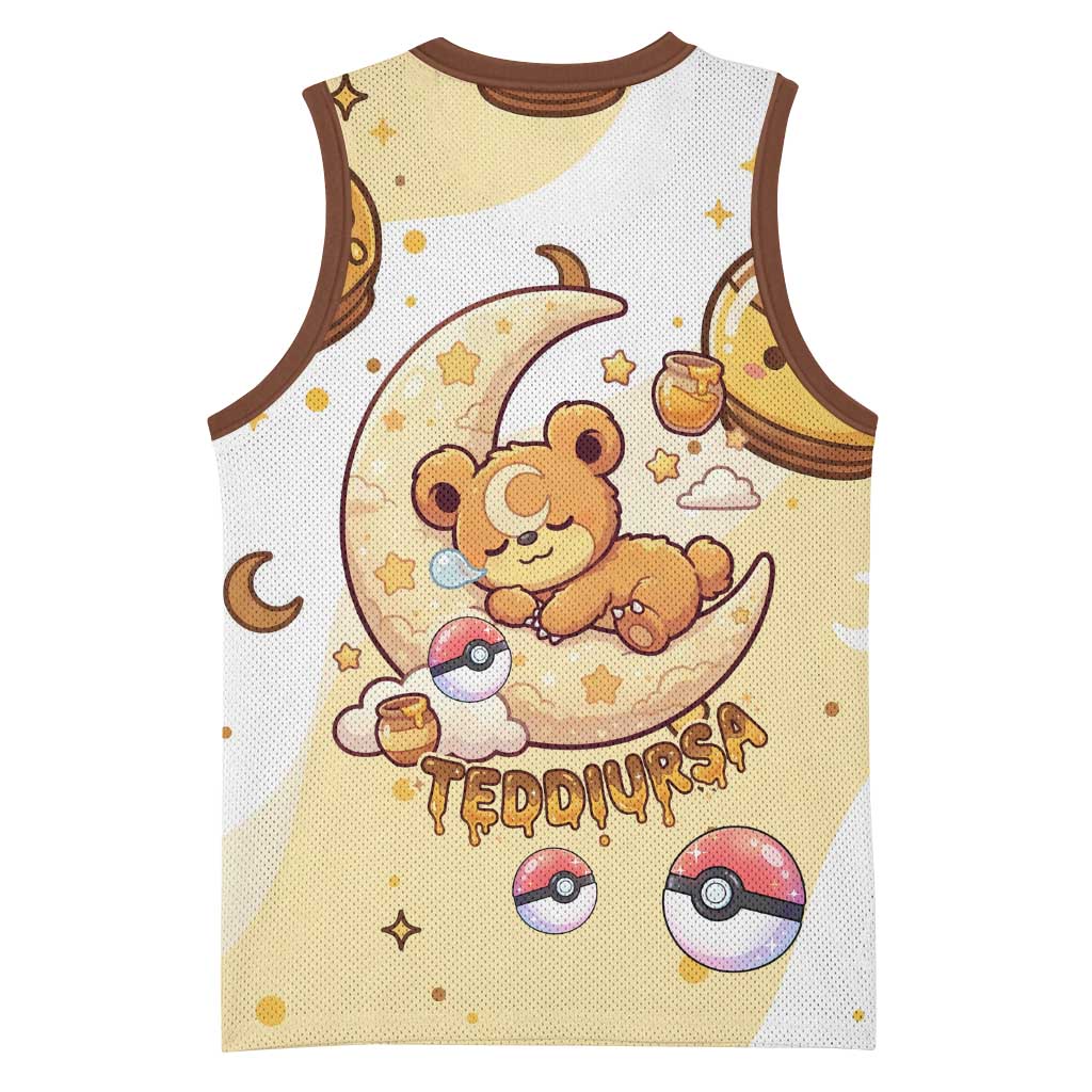 Teddiursa Basketball Jersey Sweet Honey Moon Kawaii Art