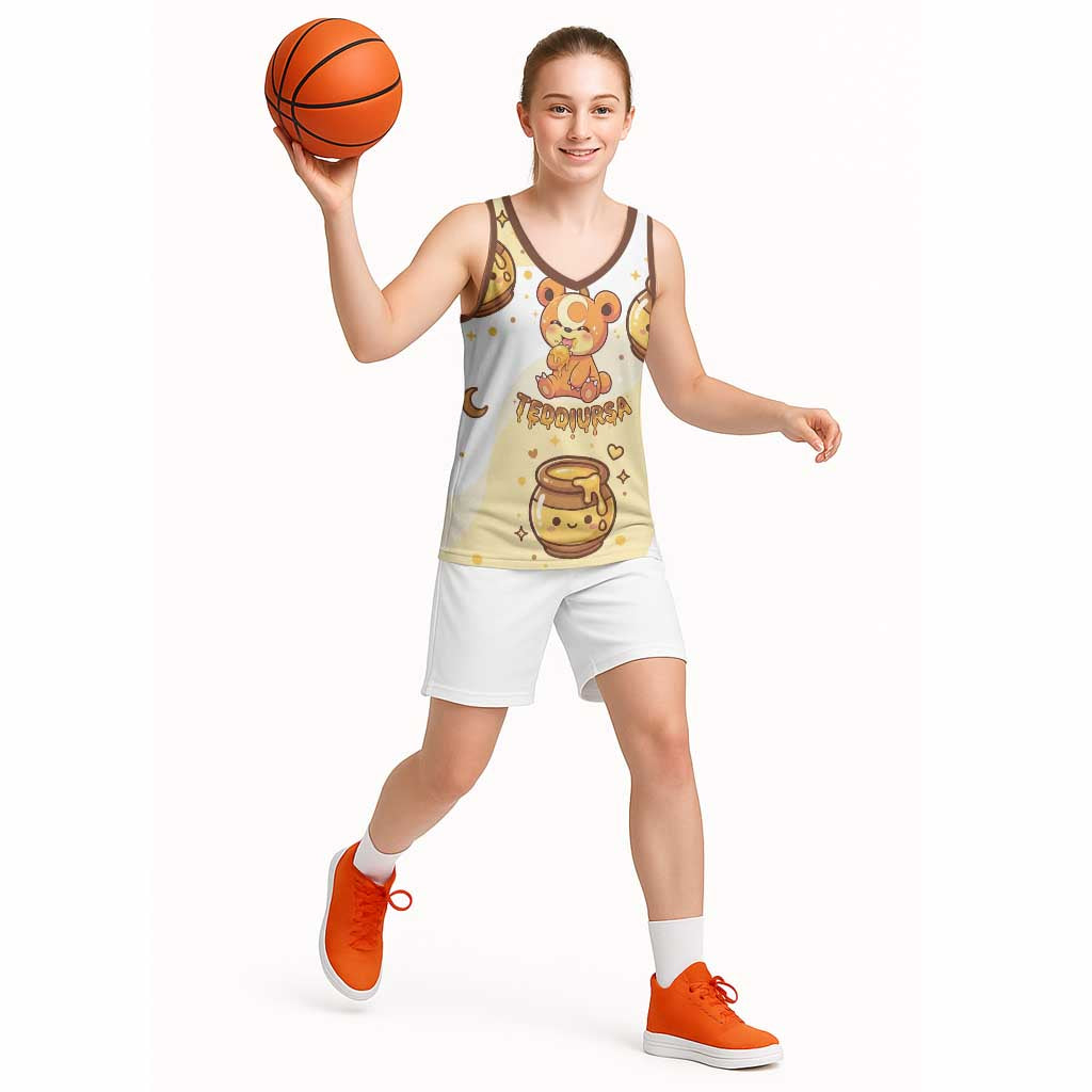 Teddiursa Basketball Jersey Sweet Honey Moon Kawaii Art
