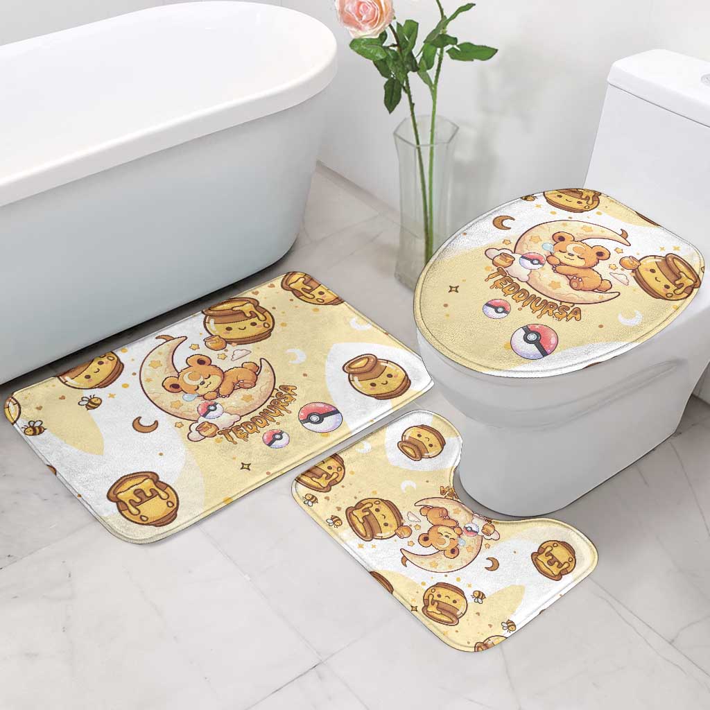 Teddiursa Bathroom Set Sweet Honey Moon Kawaii Art