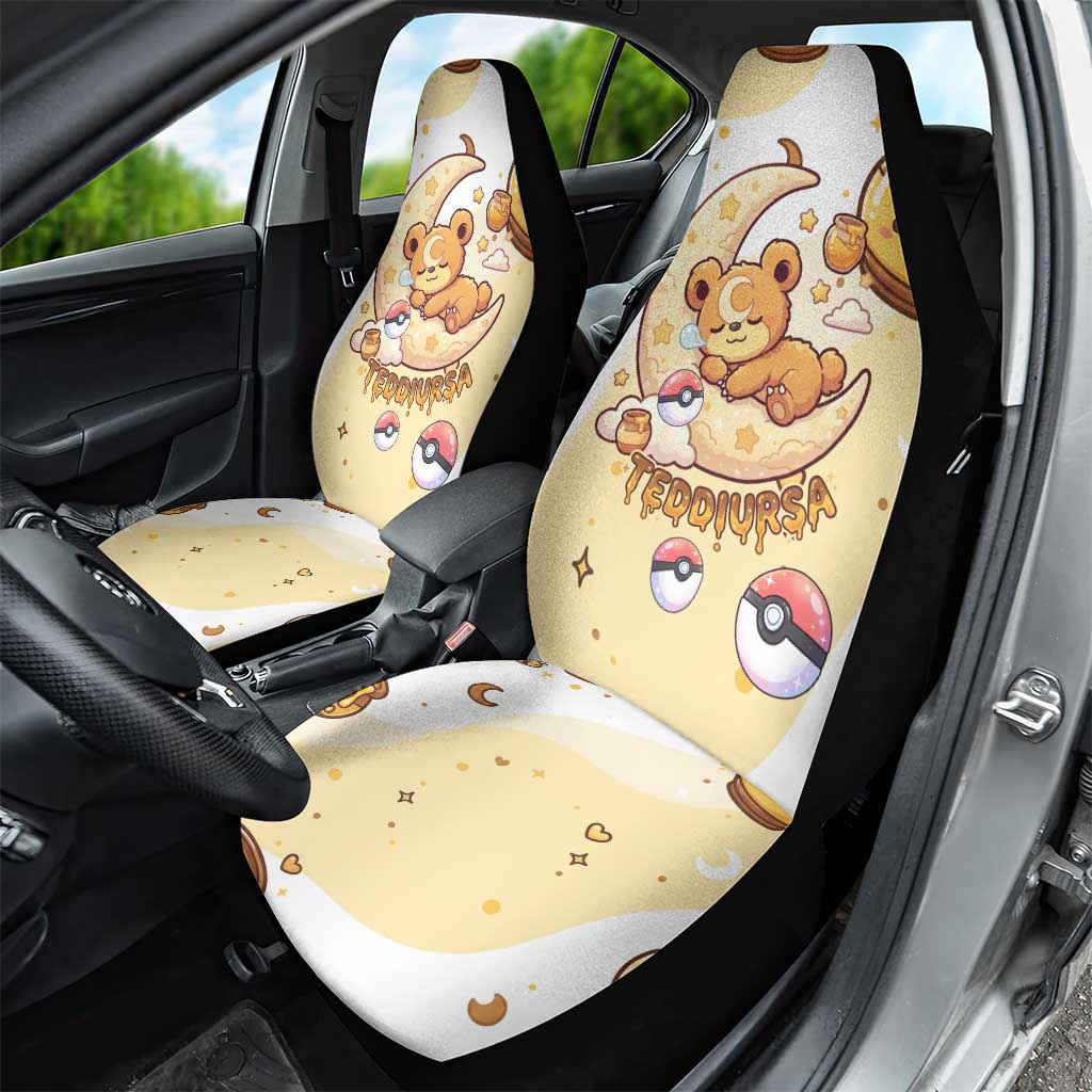 Teddiursa Car Seat Cover Sweet Honey Moon Kawaii Art