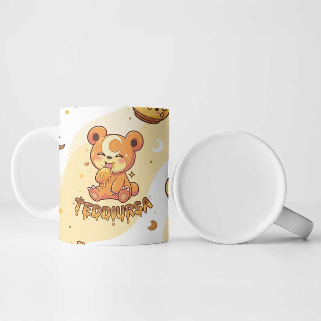 Teddiursa Ceramic Mug Sweet Honey Moon Kawaii Art