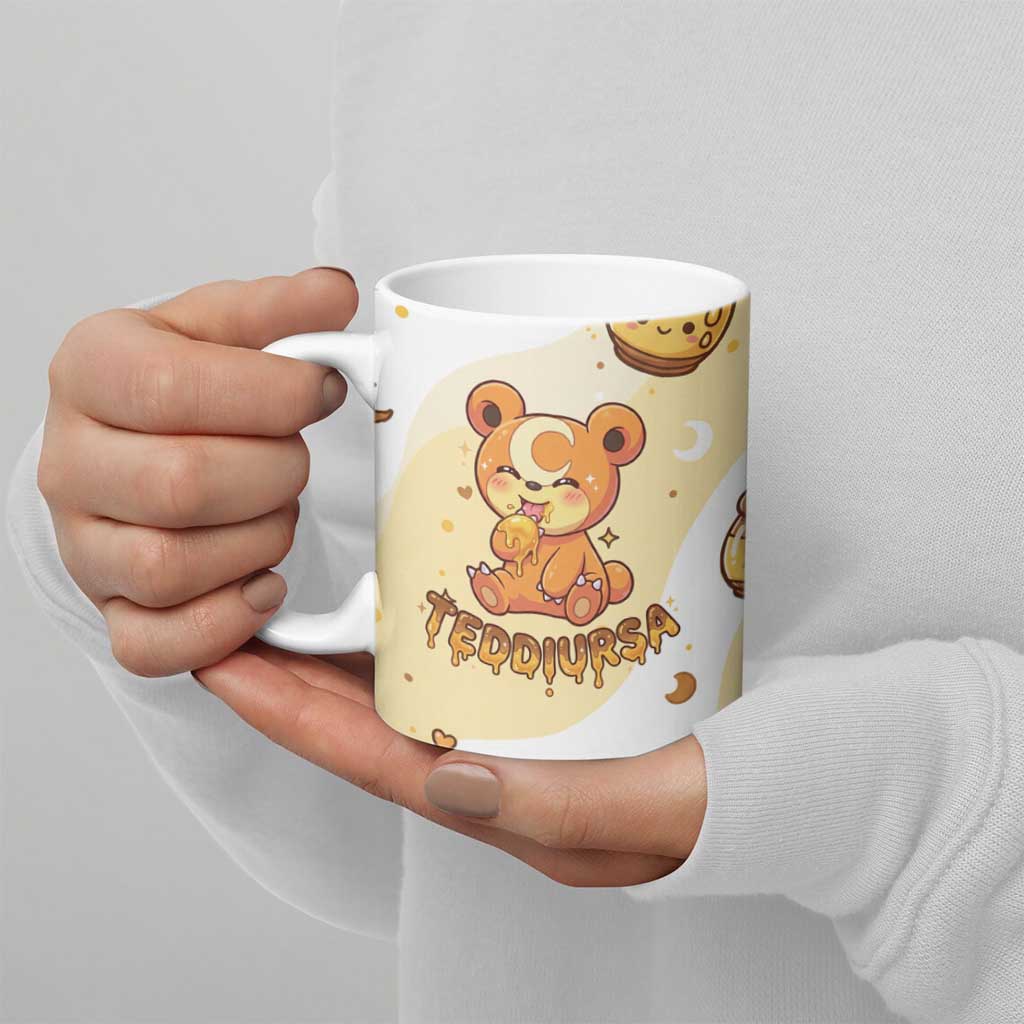Teddiursa Ceramic Mug Sweet Honey Moon Kawaii Art