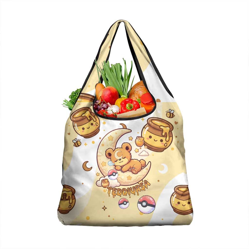 Teddiursa Grocery Bag Sweet Honey Moon Kawaii Art