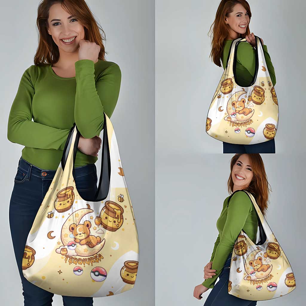 Teddiursa Grocery Bag Sweet Honey Moon Kawaii Art