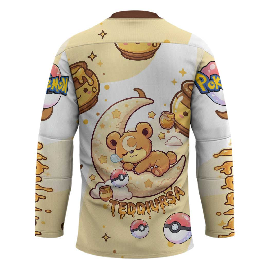 Teddiursa Hockey Jersey Sweet Honey Moon Kawaii Art