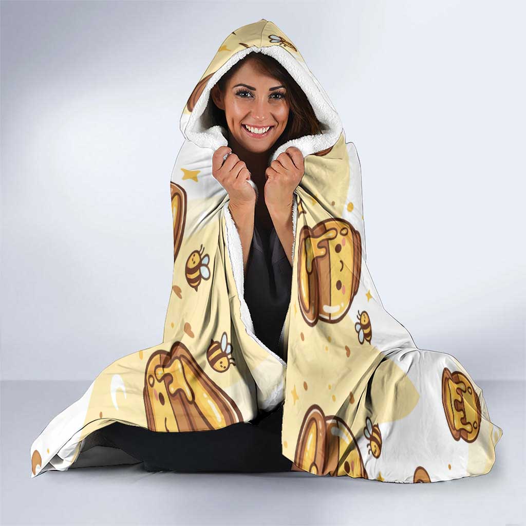 Teddiursa Hooded Blanket Sweet Honey Moon Kawaii Art