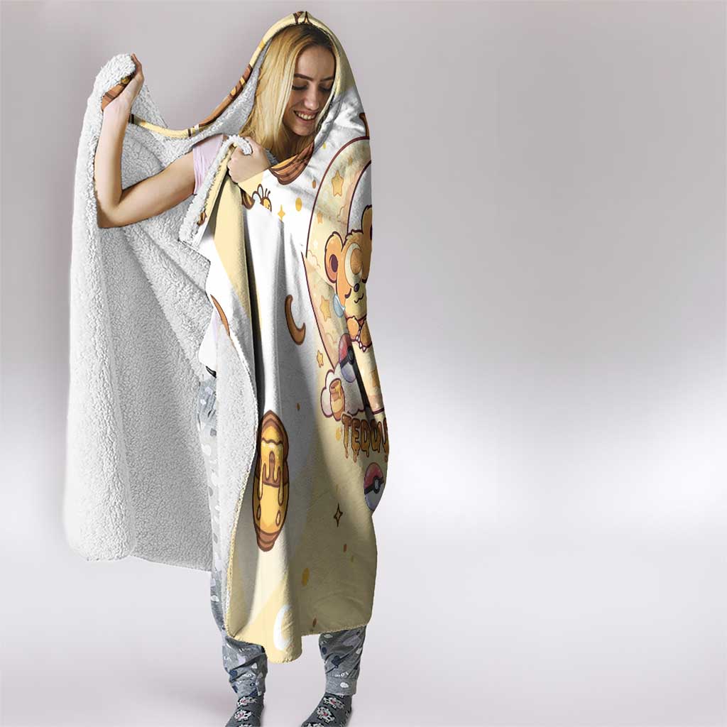 Teddiursa Hooded Blanket Sweet Honey Moon Kawaii Art