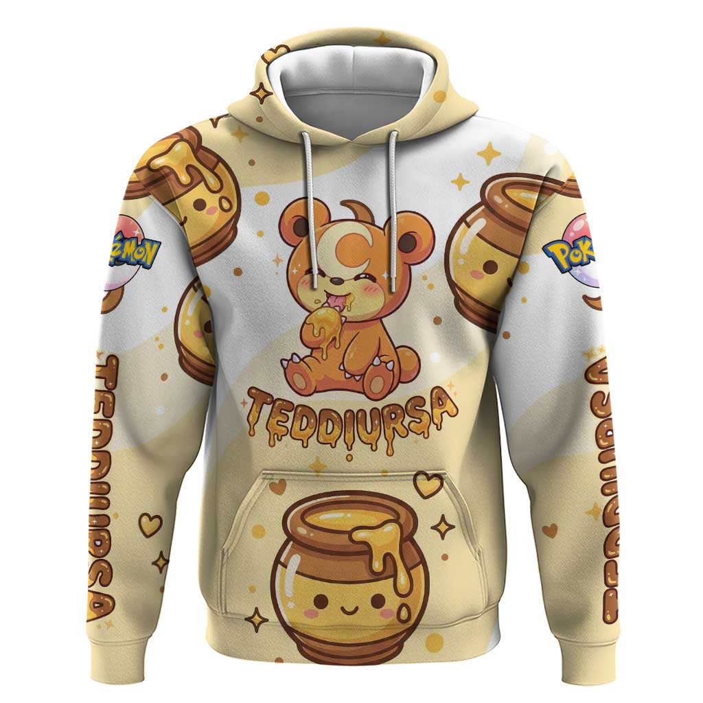 Teddiursa Hoodie Sweet Honey Moon Kawaii Art