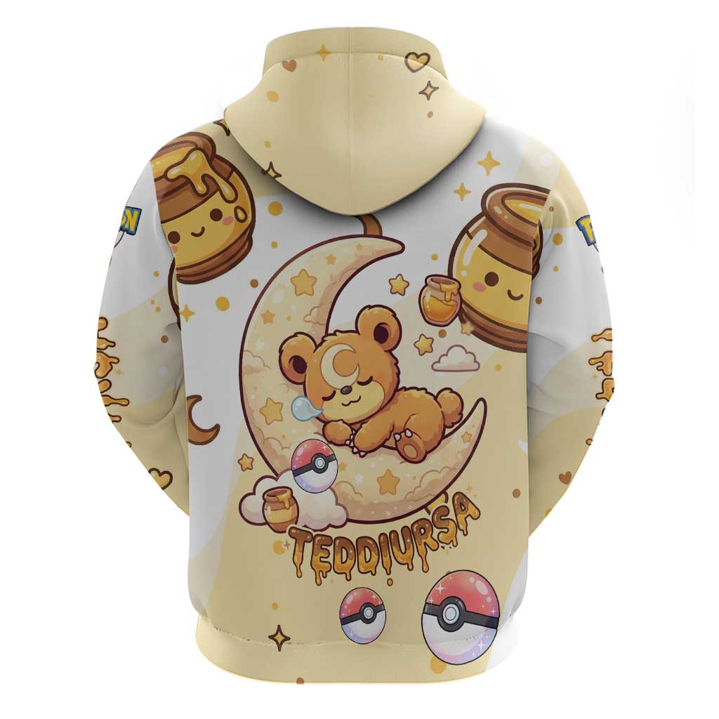Teddiursa Hoodie Sweet Honey Moon Kawaii Art