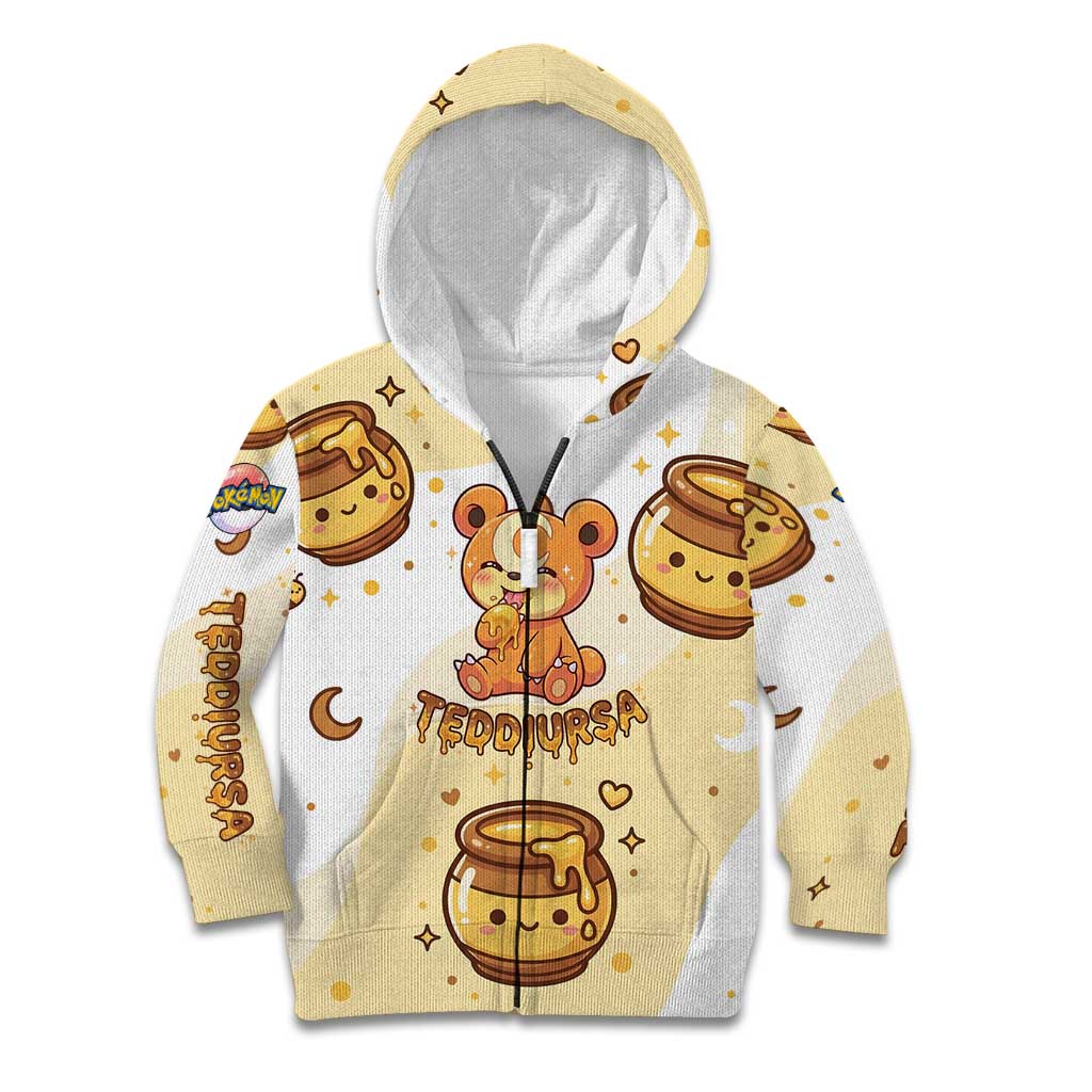 Teddiursa Kid Hoodie Sweet Honey Moon Kawaii Art