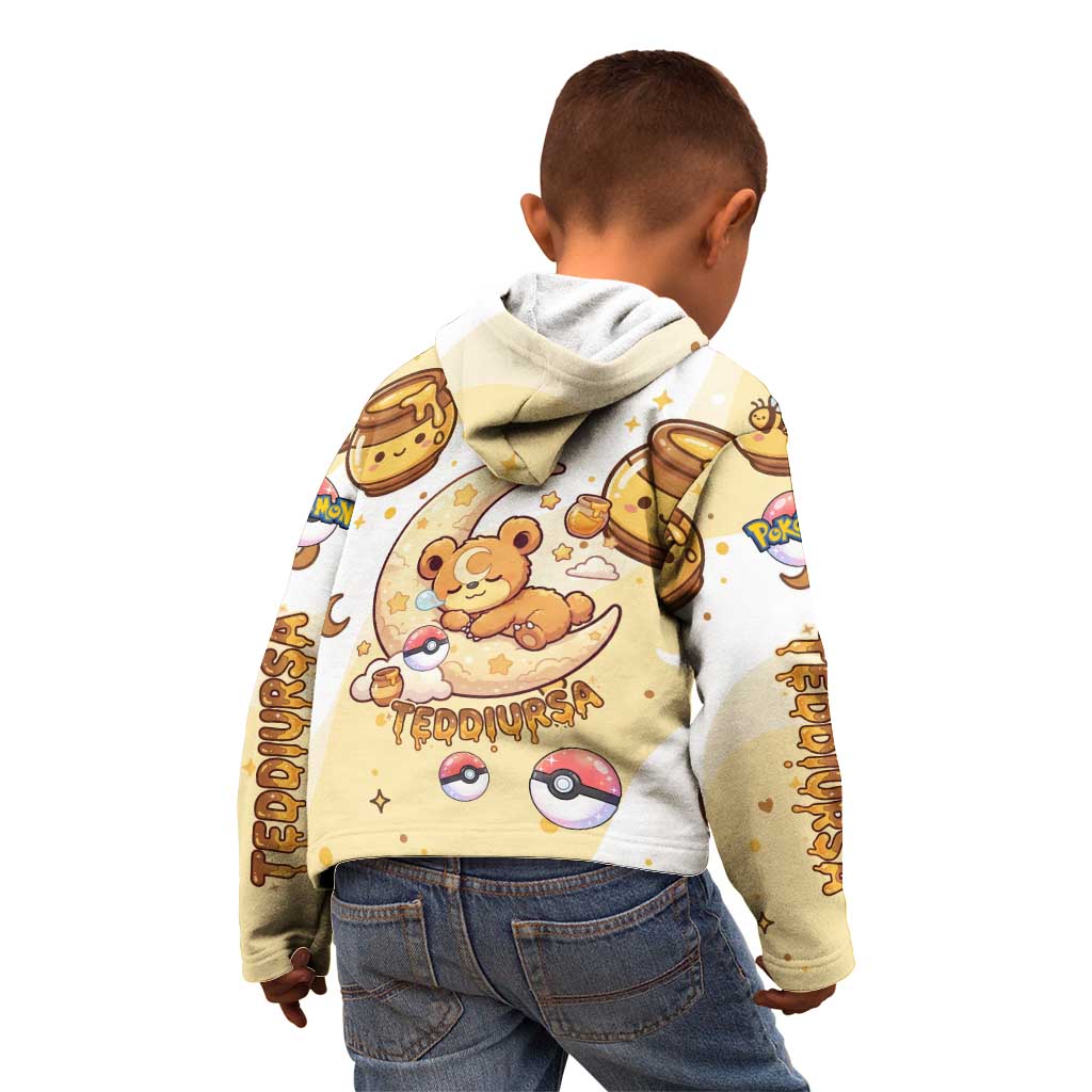 Teddiursa Kid Hoodie Sweet Honey Moon Kawaii Art
