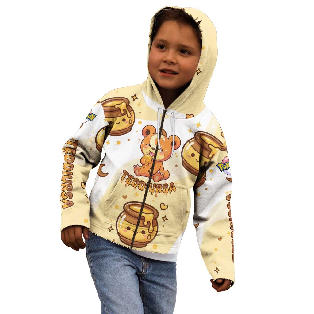 Teddiursa Kid Hoodie Sweet Honey Moon Kawaii Art