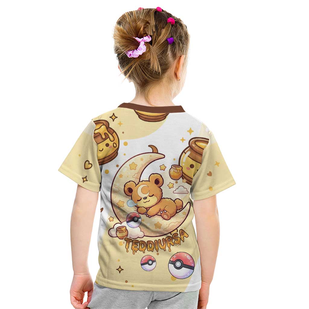 Teddiursa Kid T Shirt Sweet Honey Moon Kawaii Art